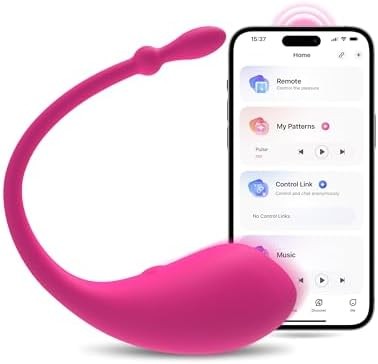 LOVENSE Lush G -Spot Vibrators with Remote, Long Distance App Controlled Egg Vibrator Wireless Bluetooth Vibrating Women Sex Toys Rechargeable Massagers for Female Couples Sexual Stimulator