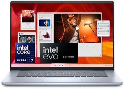Dell Inspiron 16 Plus 7640 Laptop - 16.0-inch 16:10 2.5K (2560x1600) Display, Intel Core Ultra 7-155H Processor, 16GB DDR5 RAM, 1TB SSD, Windows 11 Home, Onsite & Migrate Service - Ice Blue